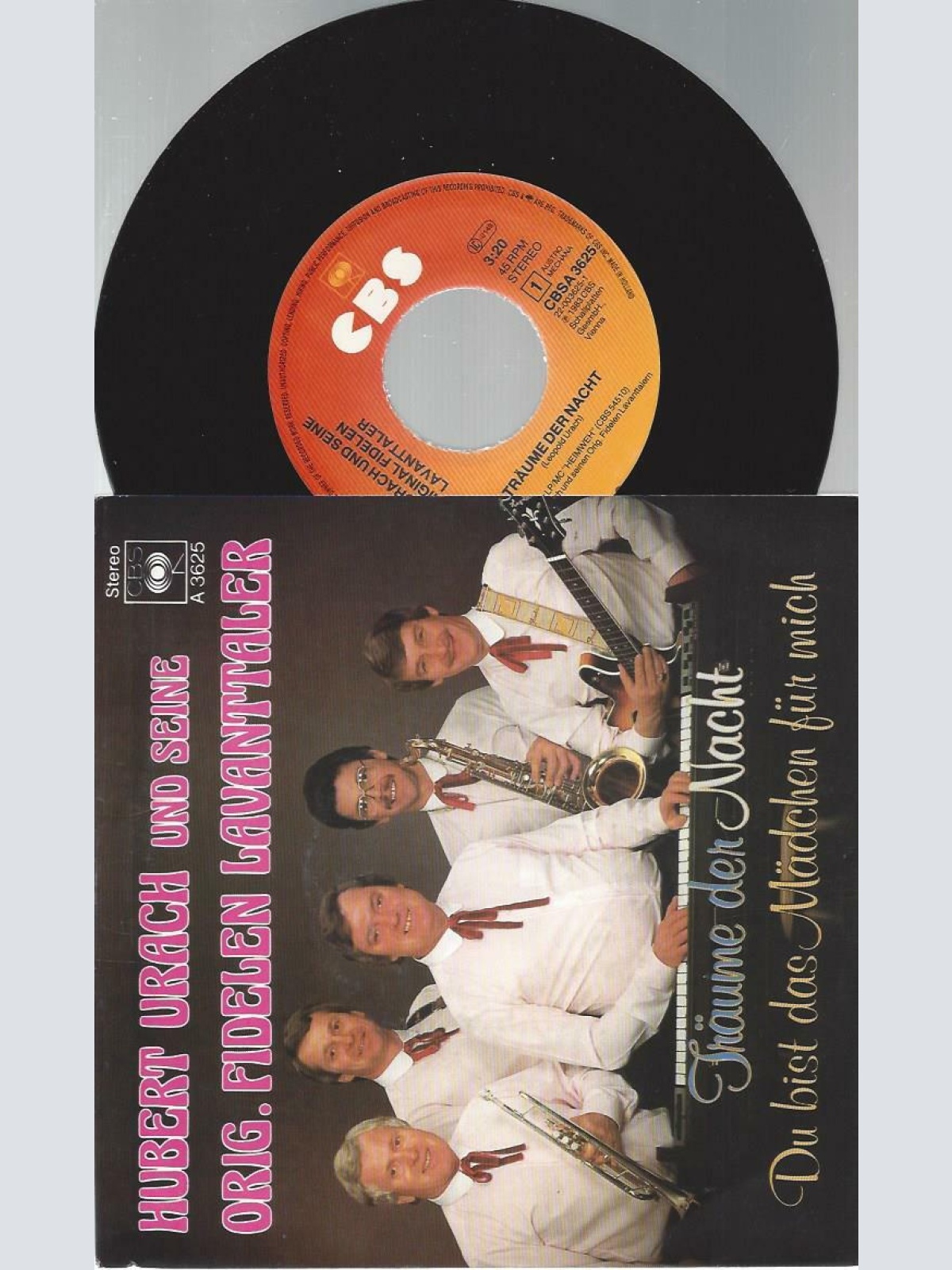 7" Hubert Urach, Die Fidelen Lavanttaler – Träume Der Nacht