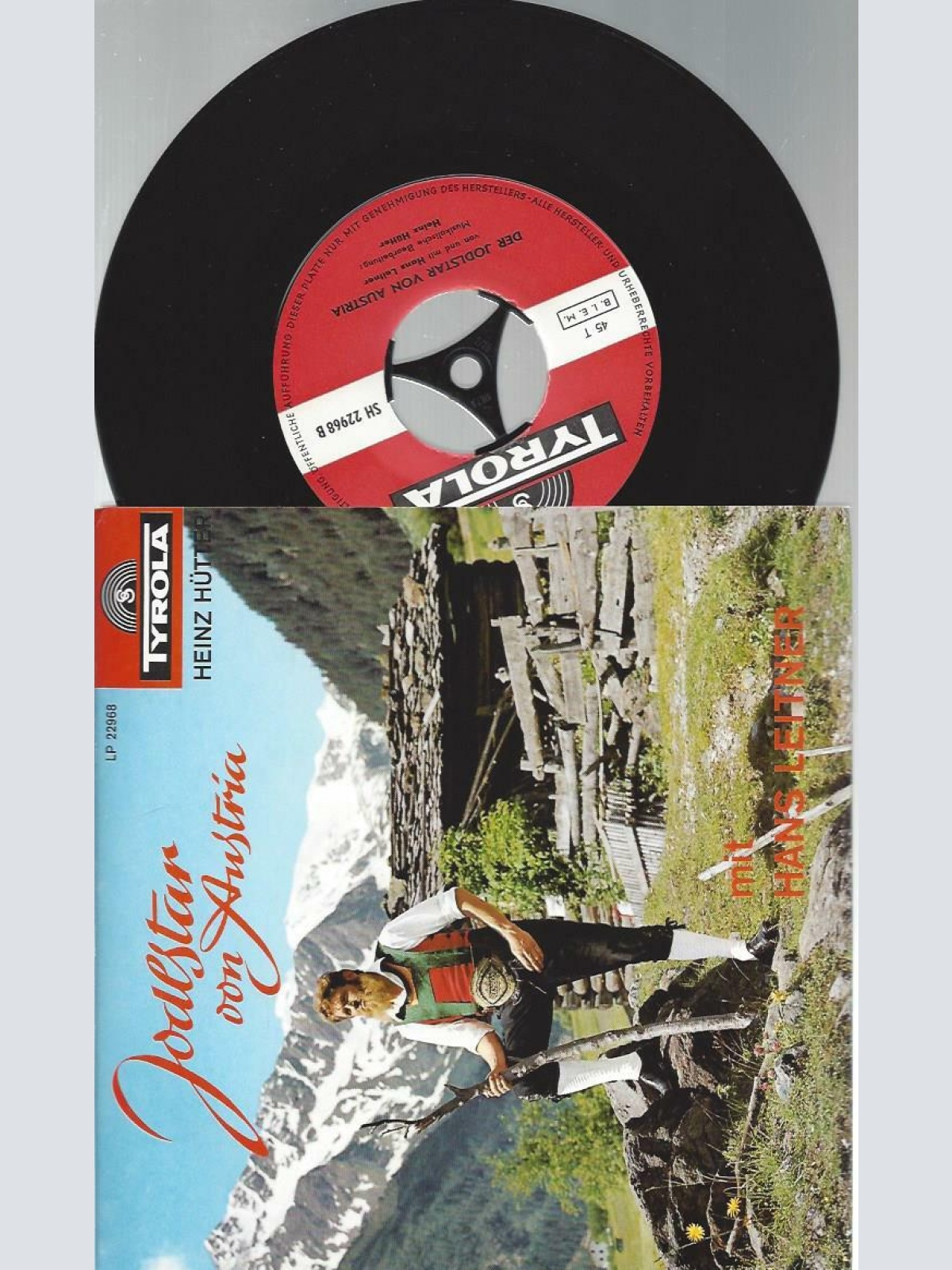 7" Heinz Hütter --  Der Jodlstar von Austria