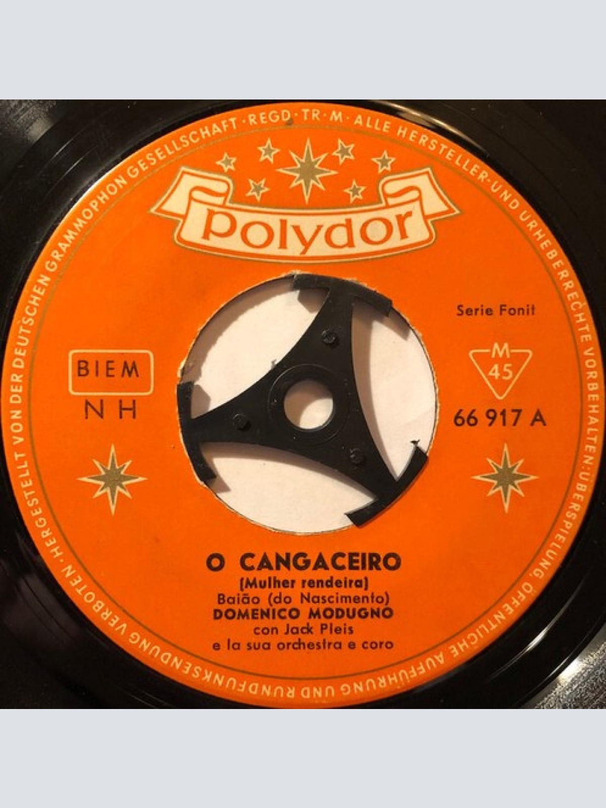 7", Single, Mono Domenico Modugno - O Cangaceiro