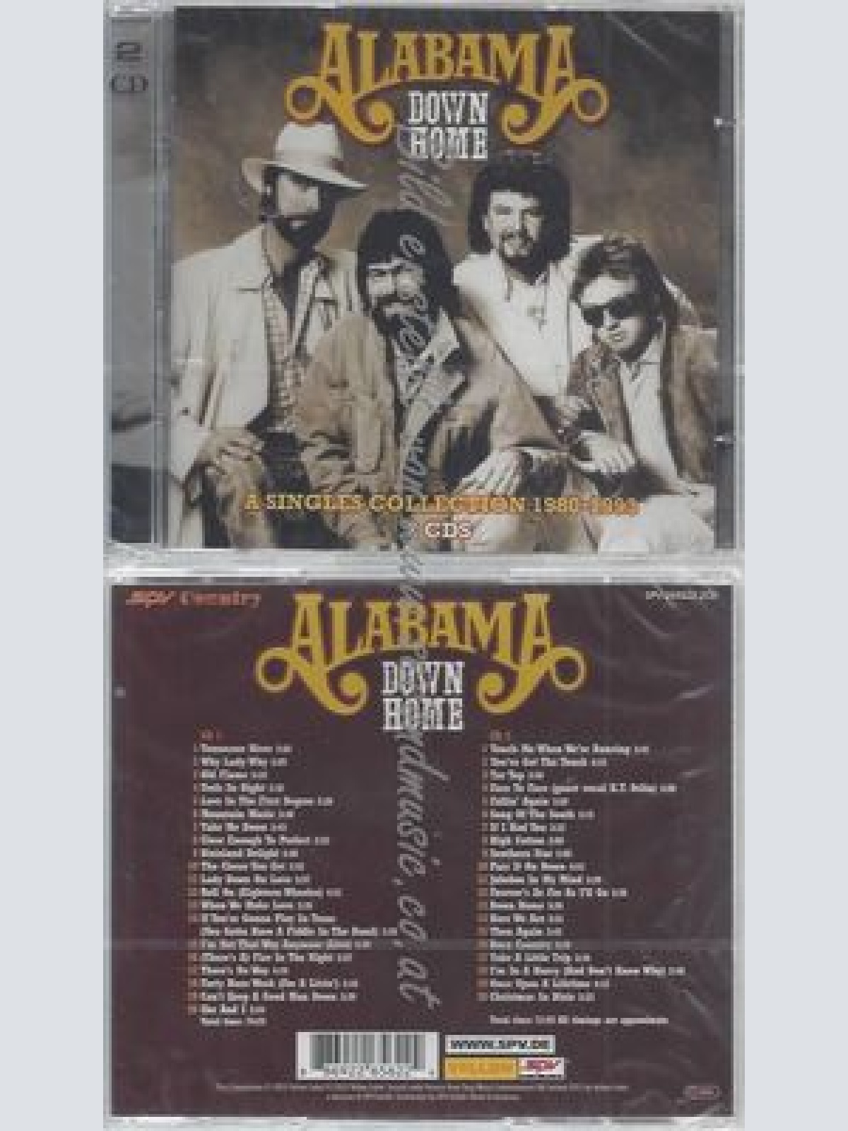 CD--ALABAMA--DOWN HOME-SINGLE COLLECTION --DOPPEL-CD
