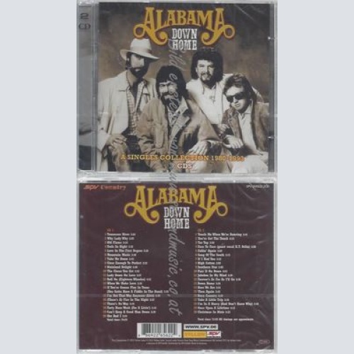 CD--ALABAMA--DOWN HOME-SINGLE COLLECTION --DOPPEL-CD