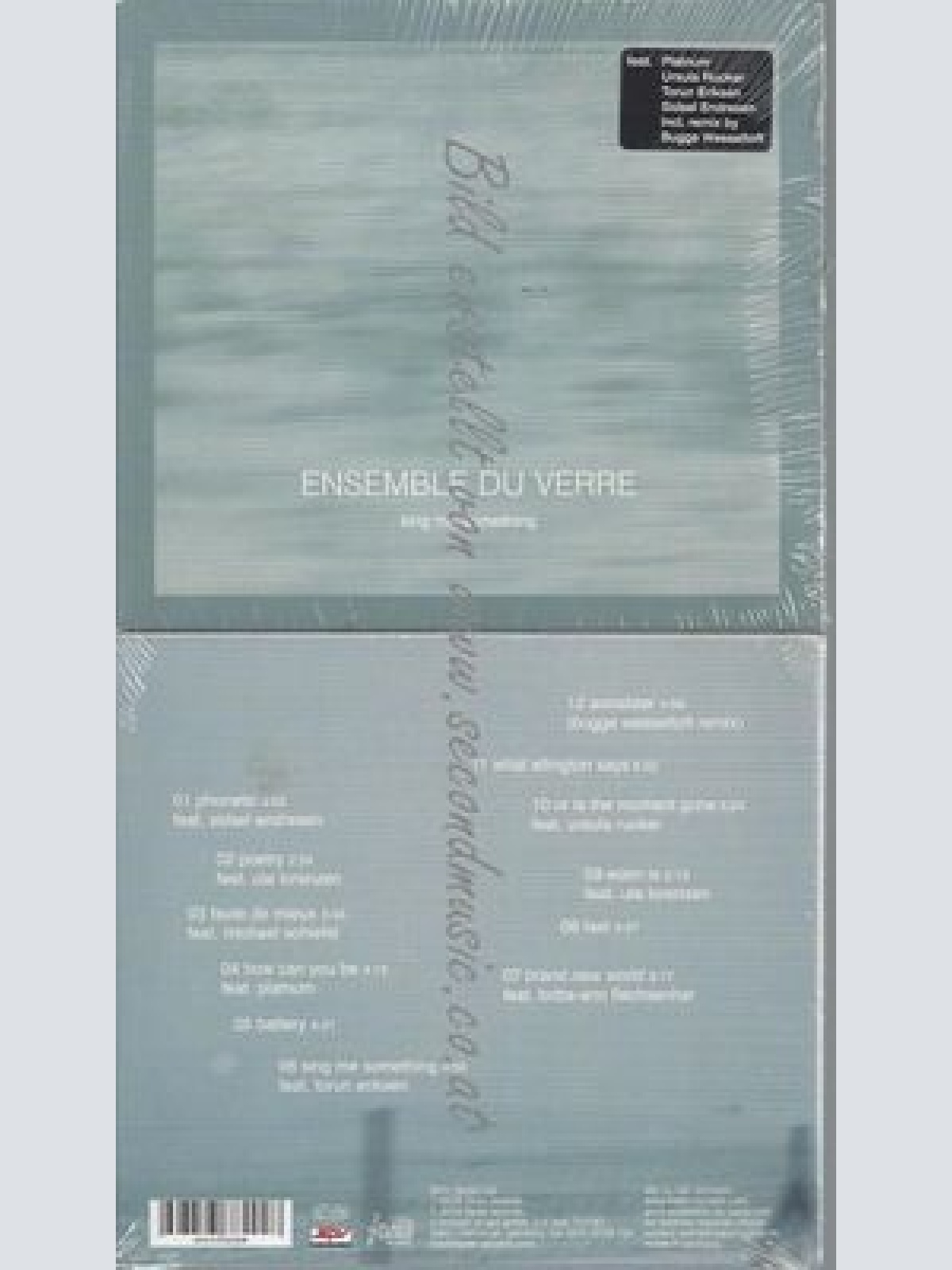 CD--ENSEMBLE DU VERRE--SING ME SOMETHING