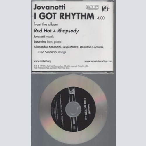 CD-JOVANOTTI I GOT RHYTHM--PROMO