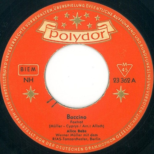 7", Single Alice Babs - Baccino