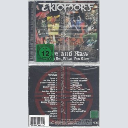 CD--EKTOMORF--LIVE AND RAW-YOU GET WHAT YOU GIVE | CD+DVD