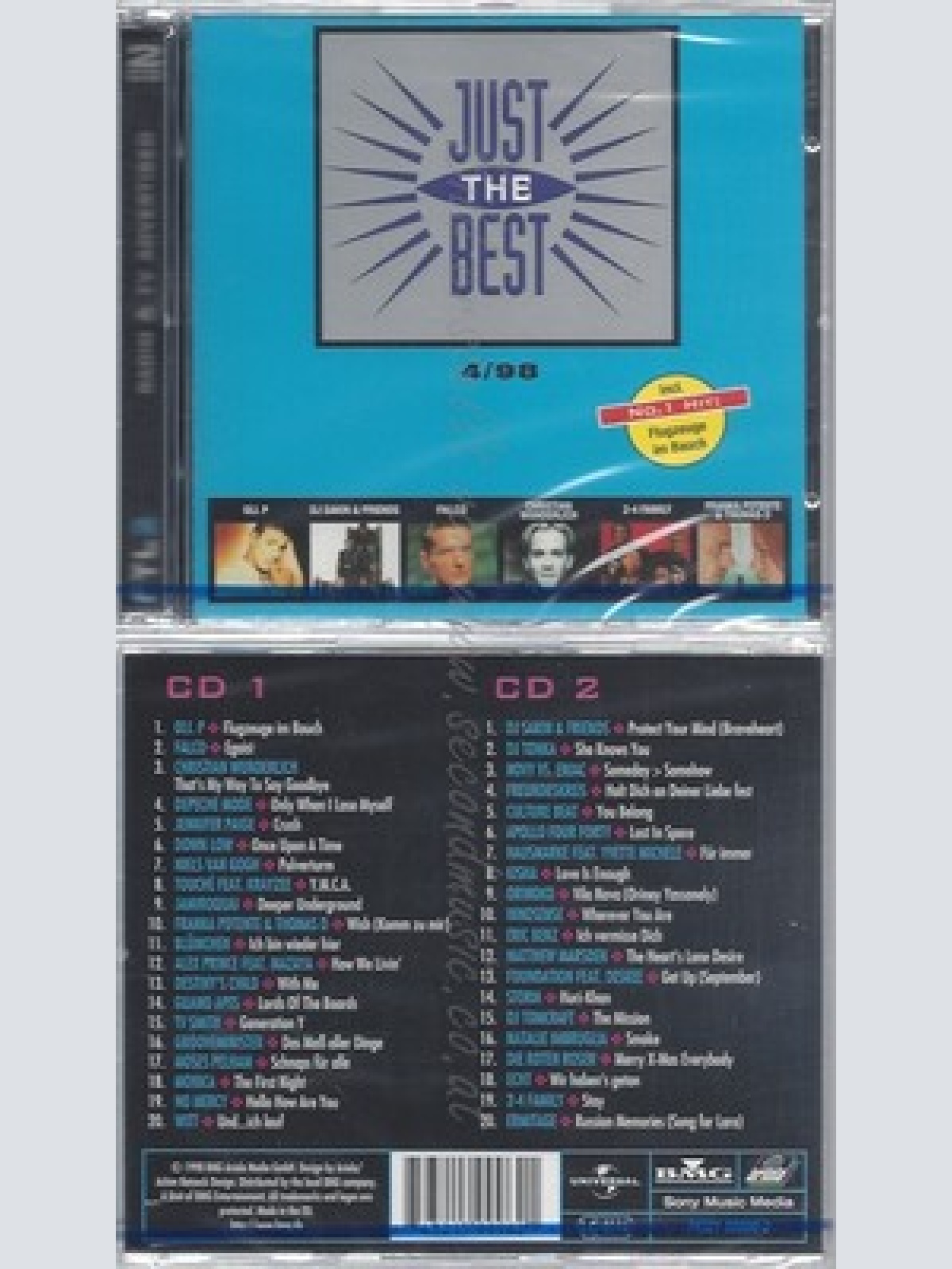 CD--NM-SEALED-VARIOUS -1998- - DOPPEL-CD -- JUST THE BEST 1998 VOL. 4