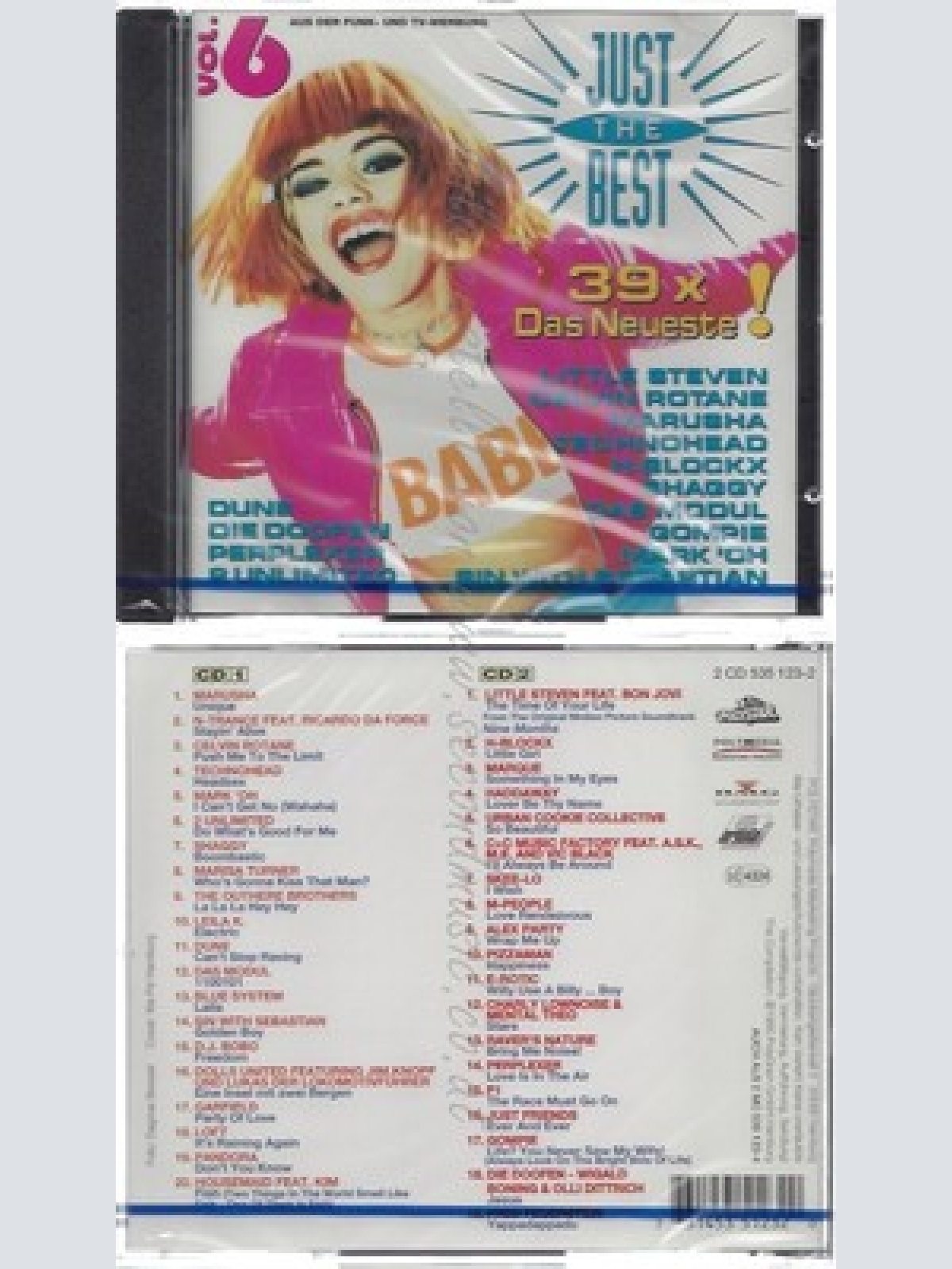 CD--NM-SEALED-DIVERSE UND POP INTERNATIONAL -1995- - DOPPEL-CD -- JUST THE BEST