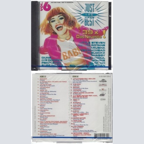 CD--NM-SEALED-DIVERSE UND POP INTERNATIONAL -1995- - DOPPEL-CD -- JUST THE BEST