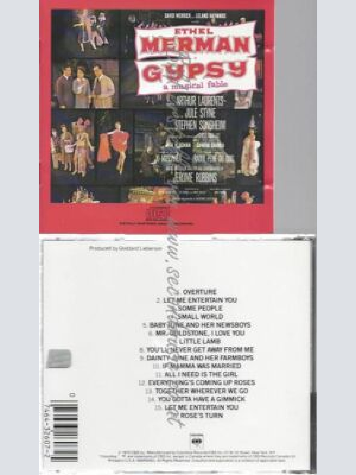CD--STEPHEN SONDHEIM , JACK KLUGMAN , ET AL. | --GYPSY