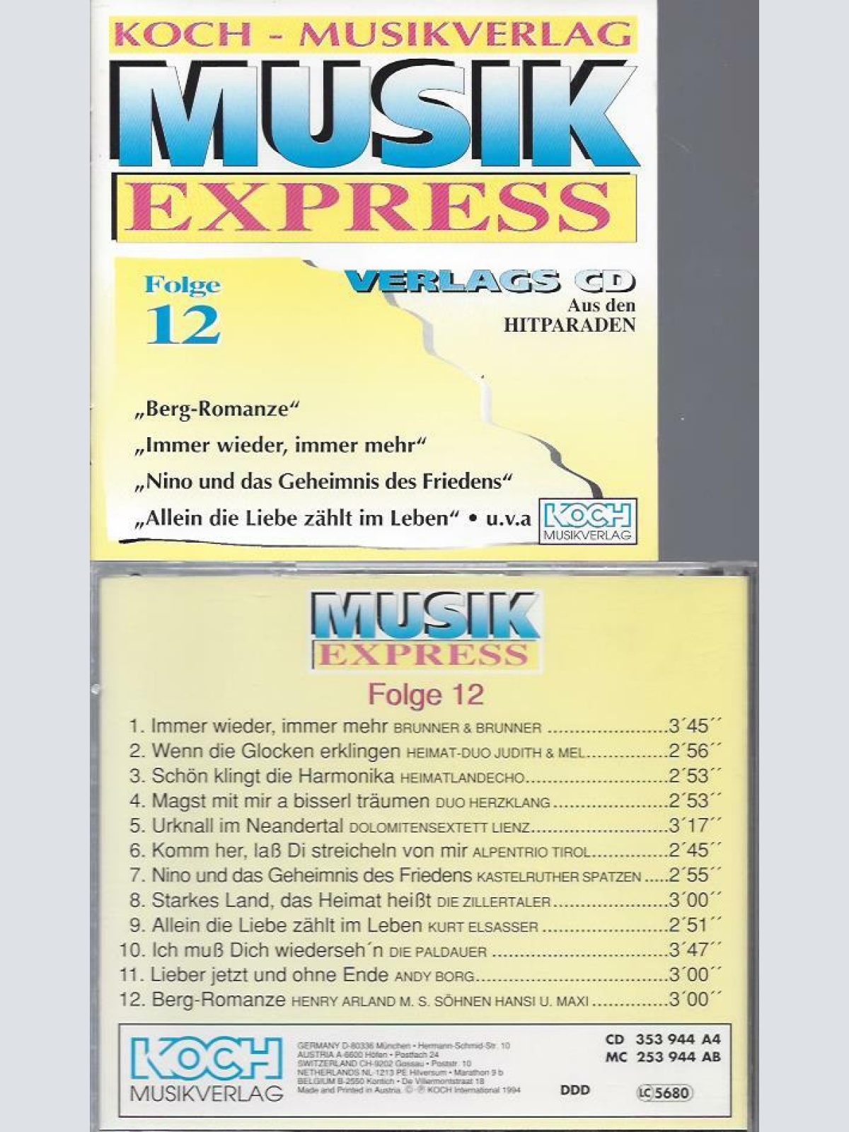 CD -Koch Musik Express Folge 12
