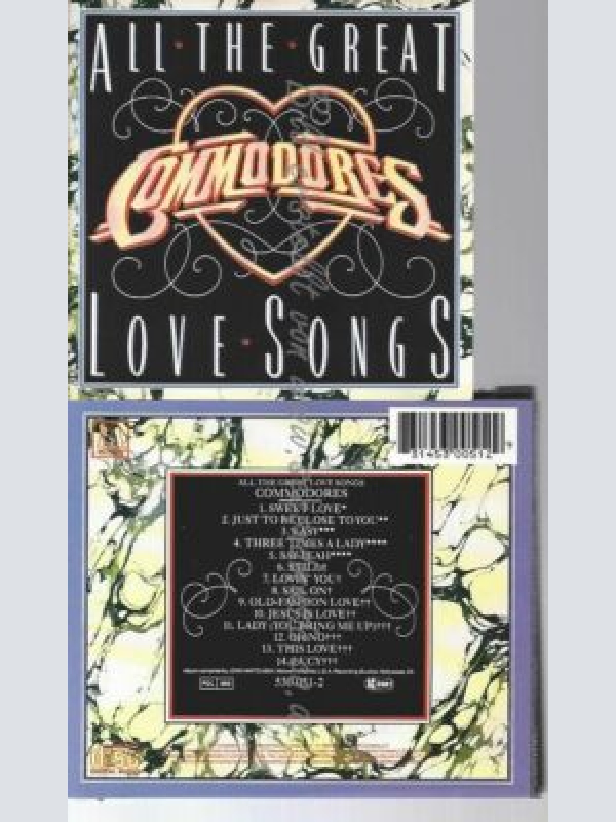 CD--COMMODORES | --ALL THE GREAT LOVE SONGS