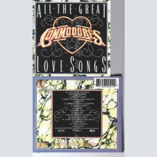 CD--COMMODORES | --ALL THE GREAT LOVE SONGS