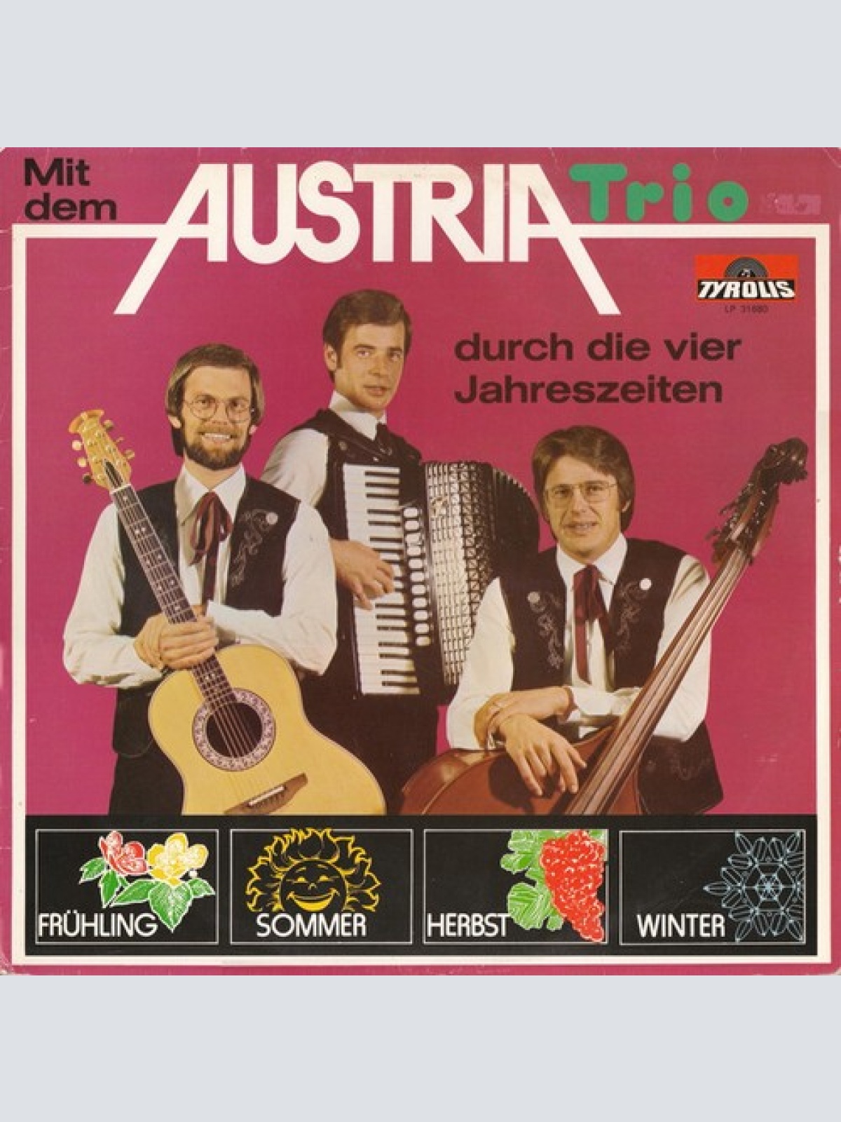 LP, Album Austria Trio - Mit Dem Austria Trio Durch Die 4 Jahreszeiten