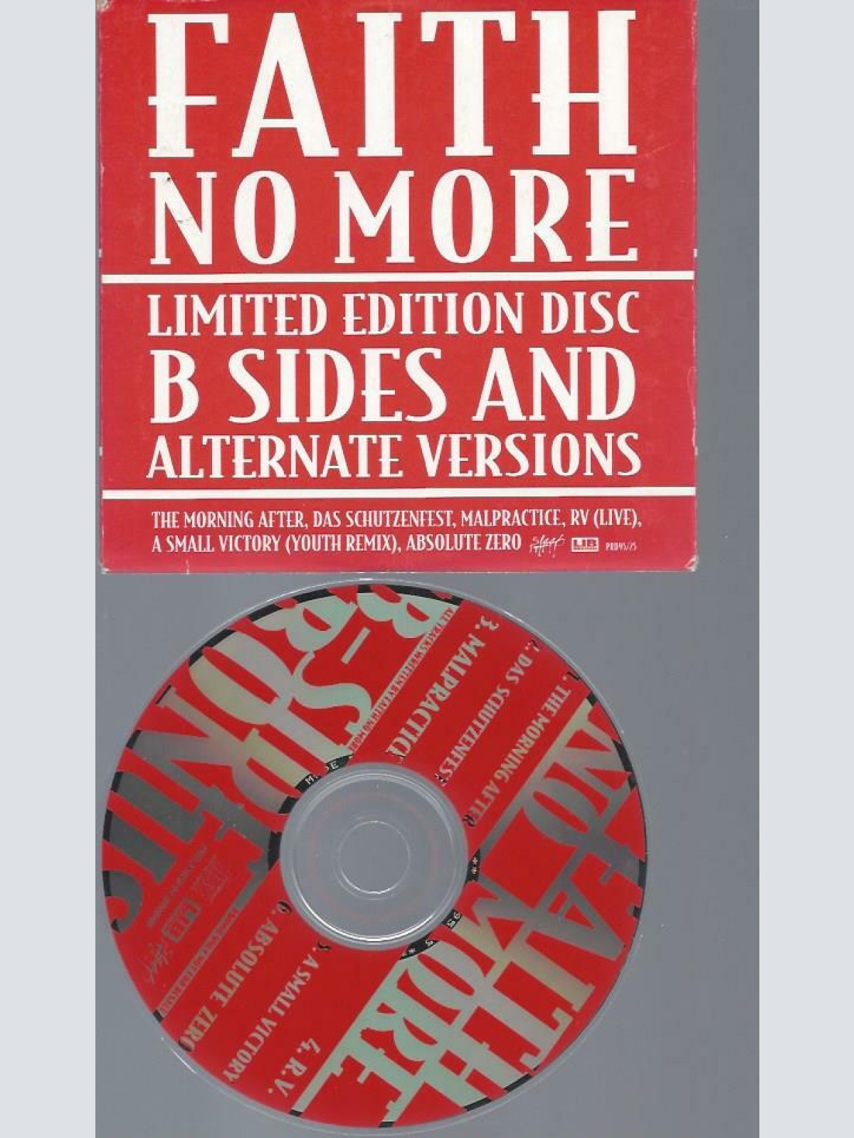 CD--Faith No More B SIDES AND ALTERNATE VERSIONS // PROMO