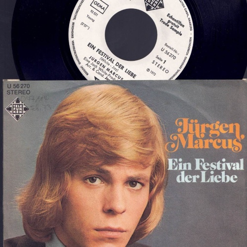 7", Jürgen Marcus   Ein Festival der Liebe   / Promo