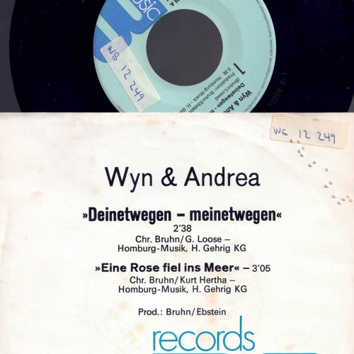 7",  Wyn & Andrea   Deinetwegen meinetwegen / Promo