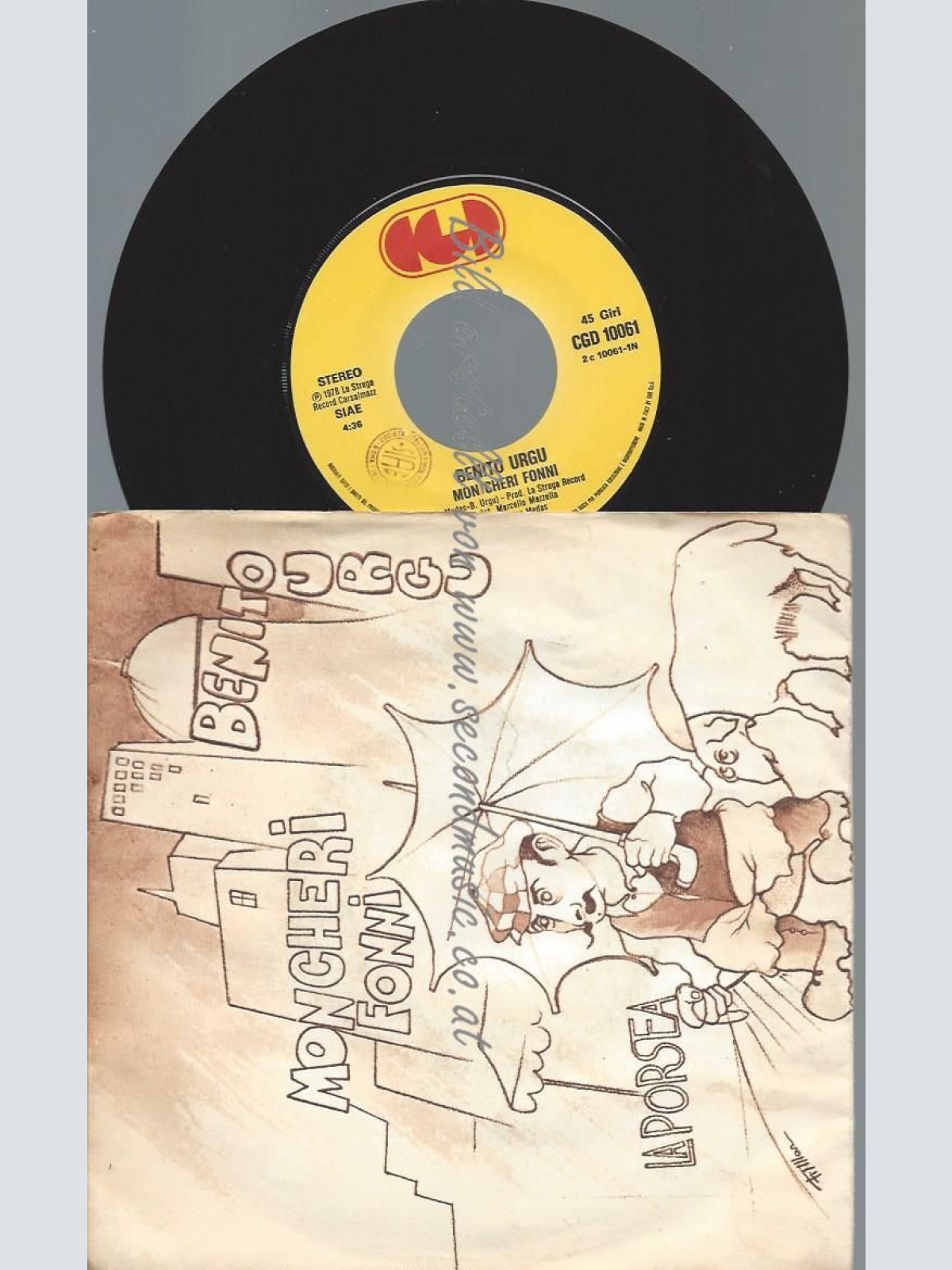 7"     Benito Urgu  Mon Cheri Fonni