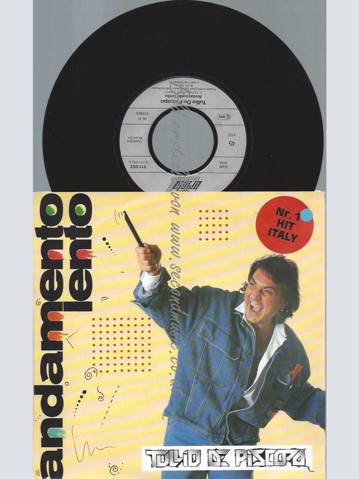 7"  ADAMENTO LENTO --TOLLIO DE PISCOPO