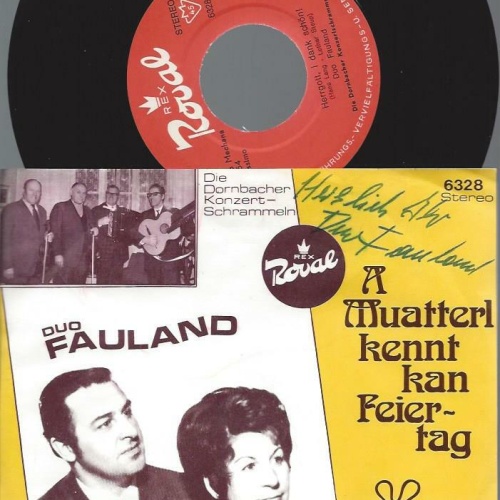 7" Duo Faulland  A Muaterl kennt kan Feiertag