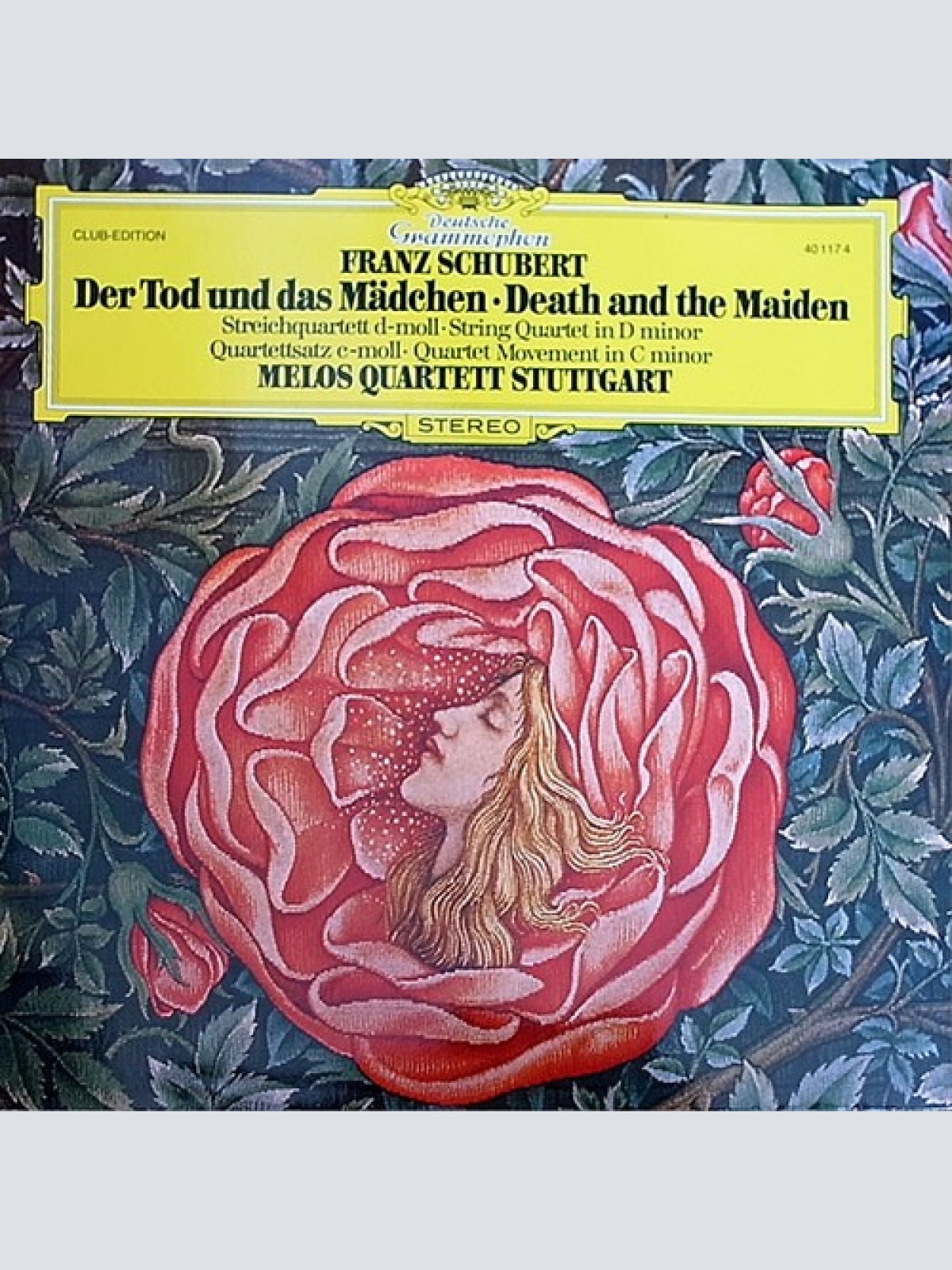 LP, Album, Club, RE Franz Schubert, Melos Quartett - Der Tod Und Das Mädchen ...