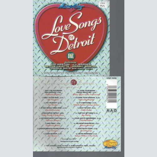 CD-LOVE SONGS DETROIT VOL 1