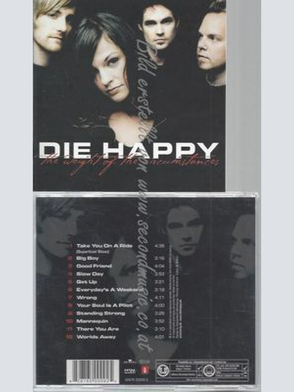 CD--DIE HAPPY--THE WEIGHT OF THE CIRCUMSTANCES