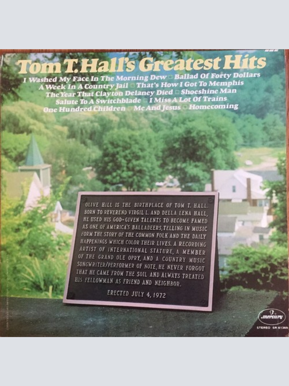 LP, Comp, RE Tom T. Hall - Tom T. Hall's Greatest Hits