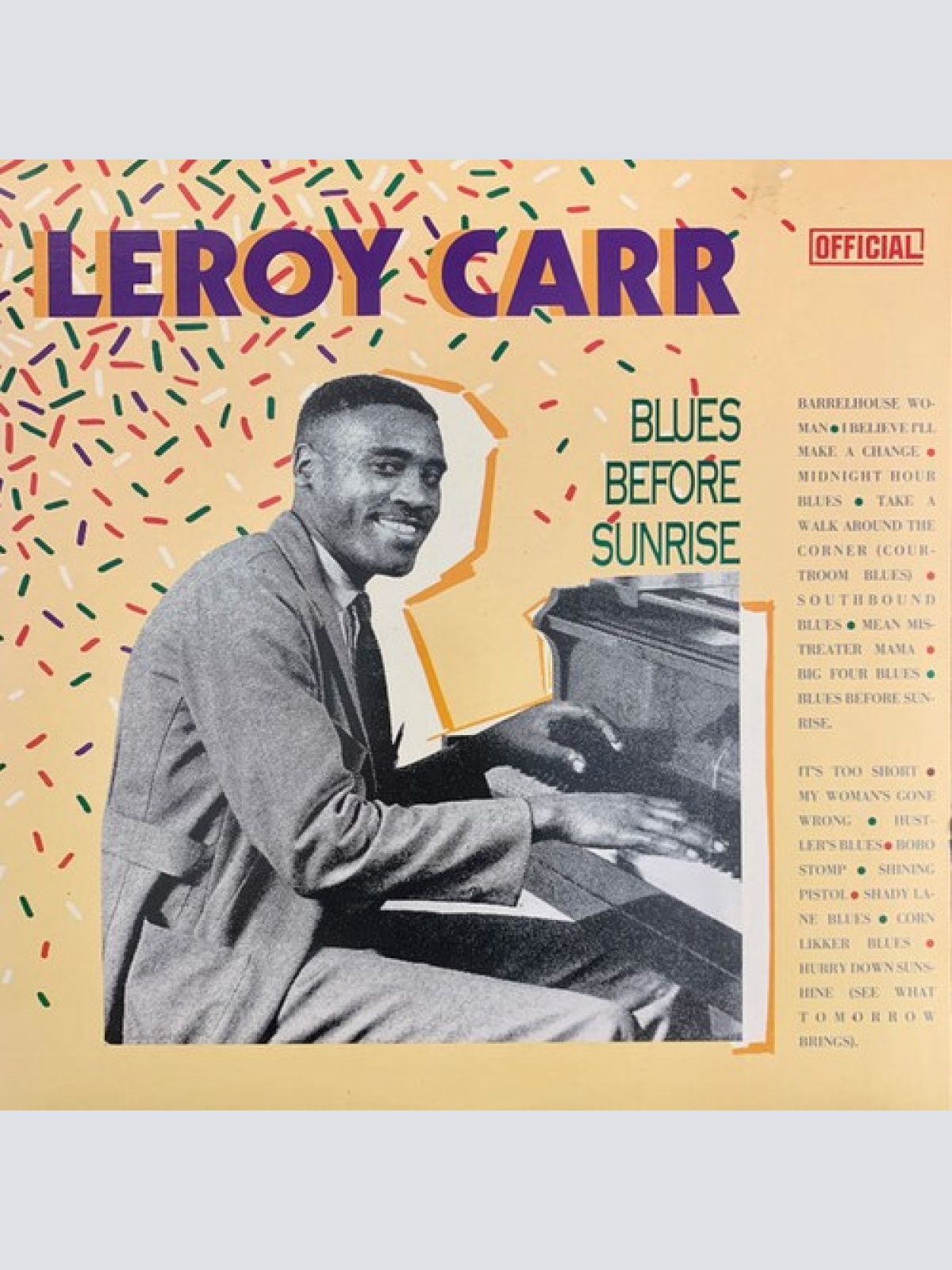 LP, Comp Leroy Carr - Blues Before Sunrise