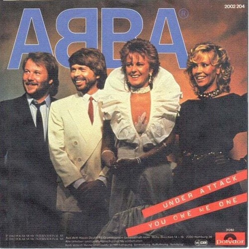 7", Single ABBA - Under Attack / You Owe Me One