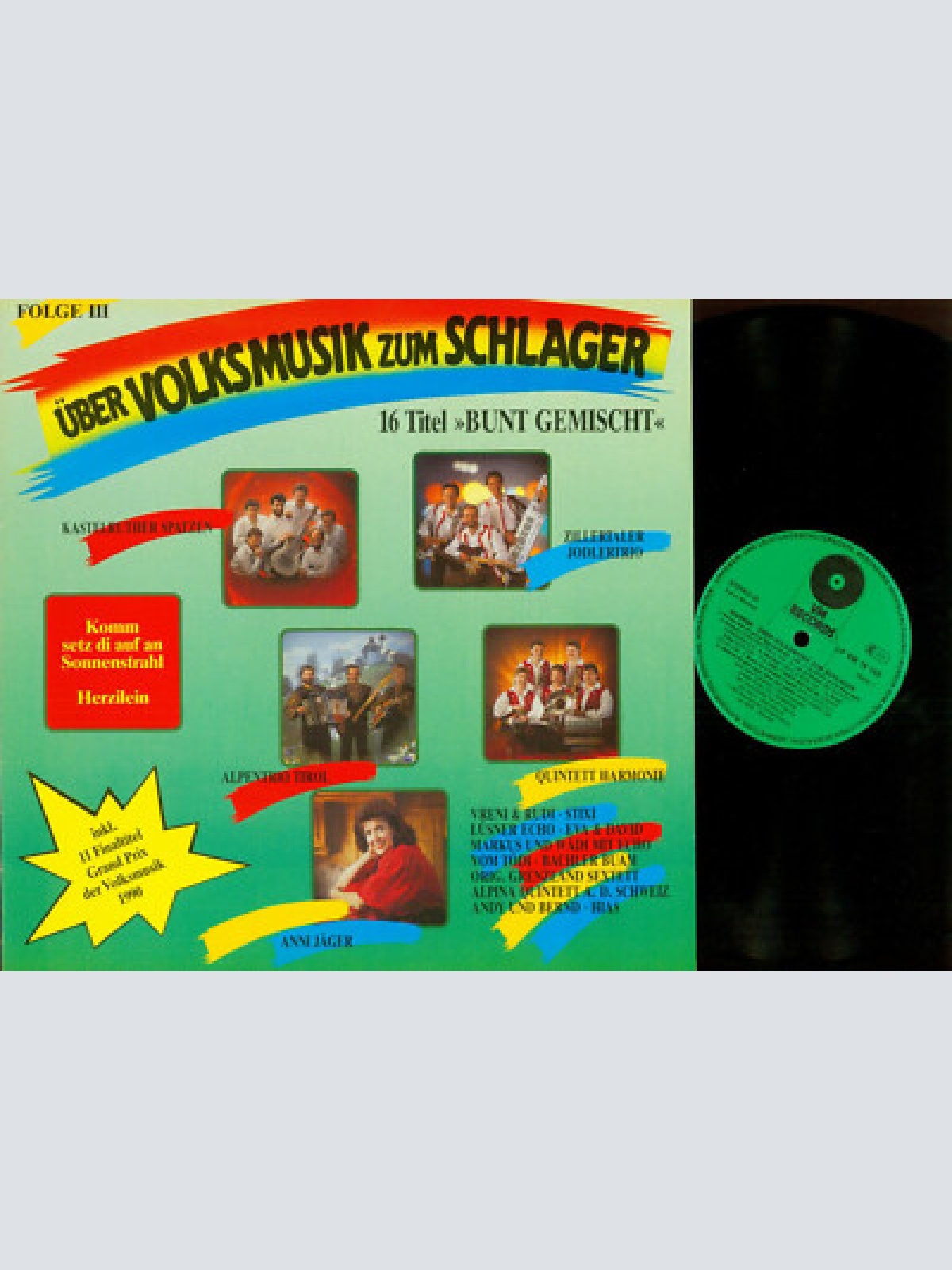 LP--Über Volksmusik zum Schlager Folge 3  VM Records