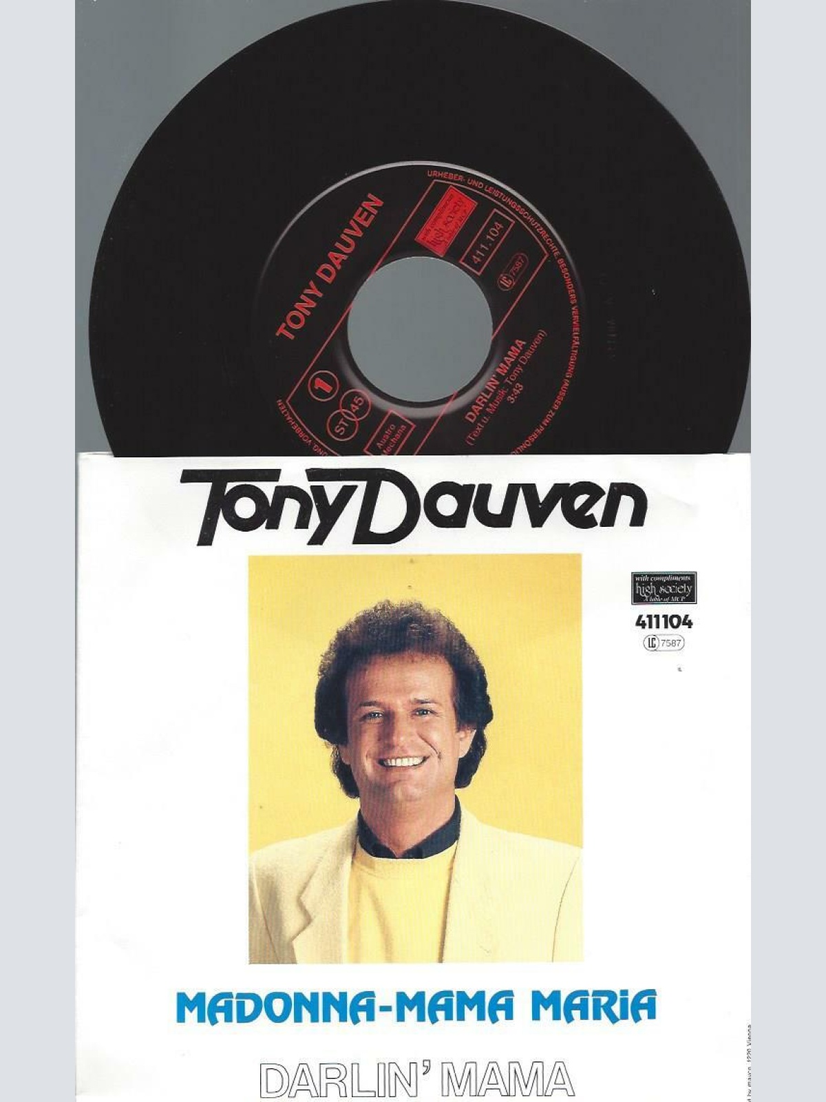 7" Tony Dauven – Darlin' Mama