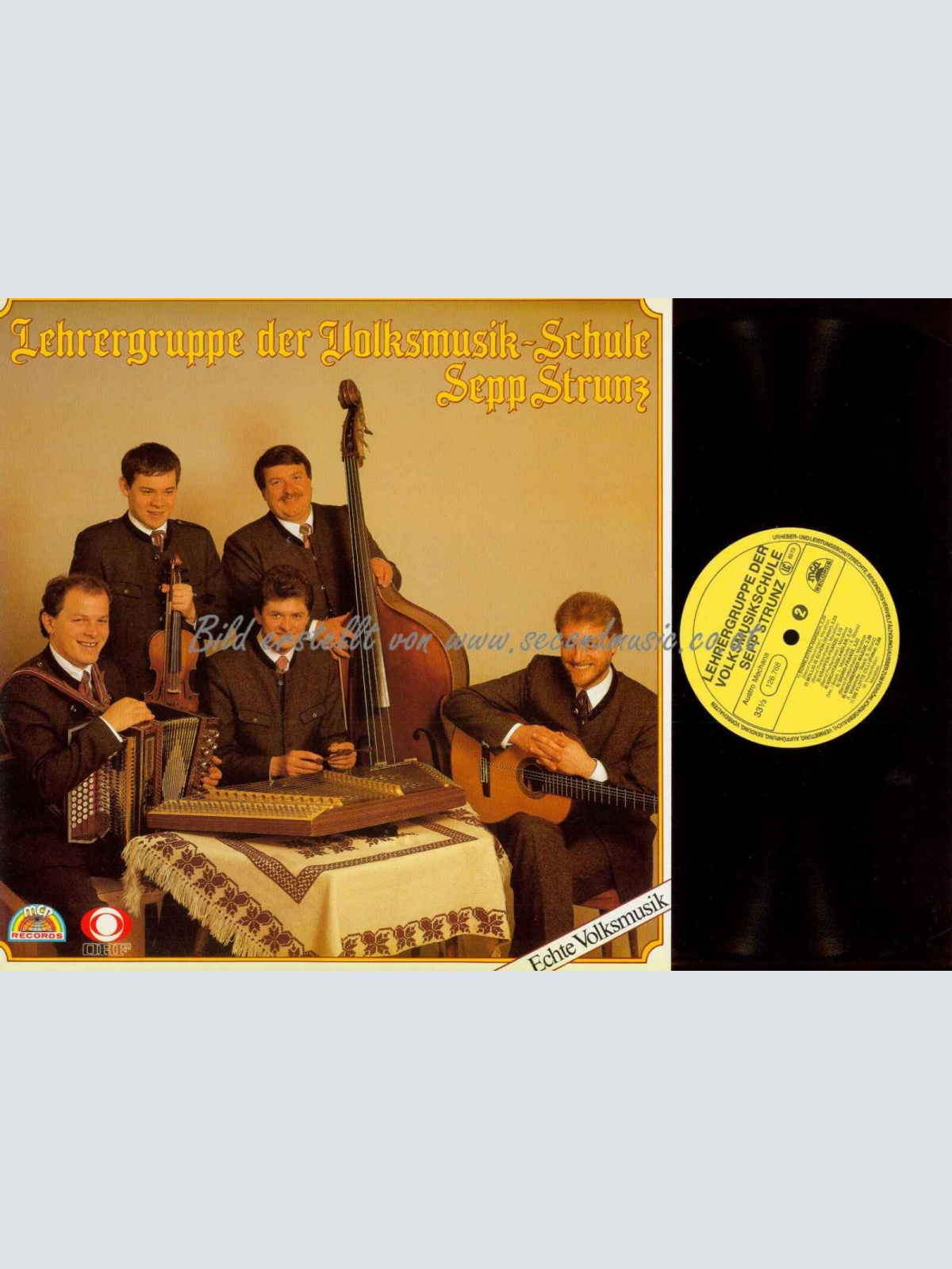 LP-- Lehrergruppe Der Volksmusik-Schule Sepp Strunz – Echte Volksmusik   / NM