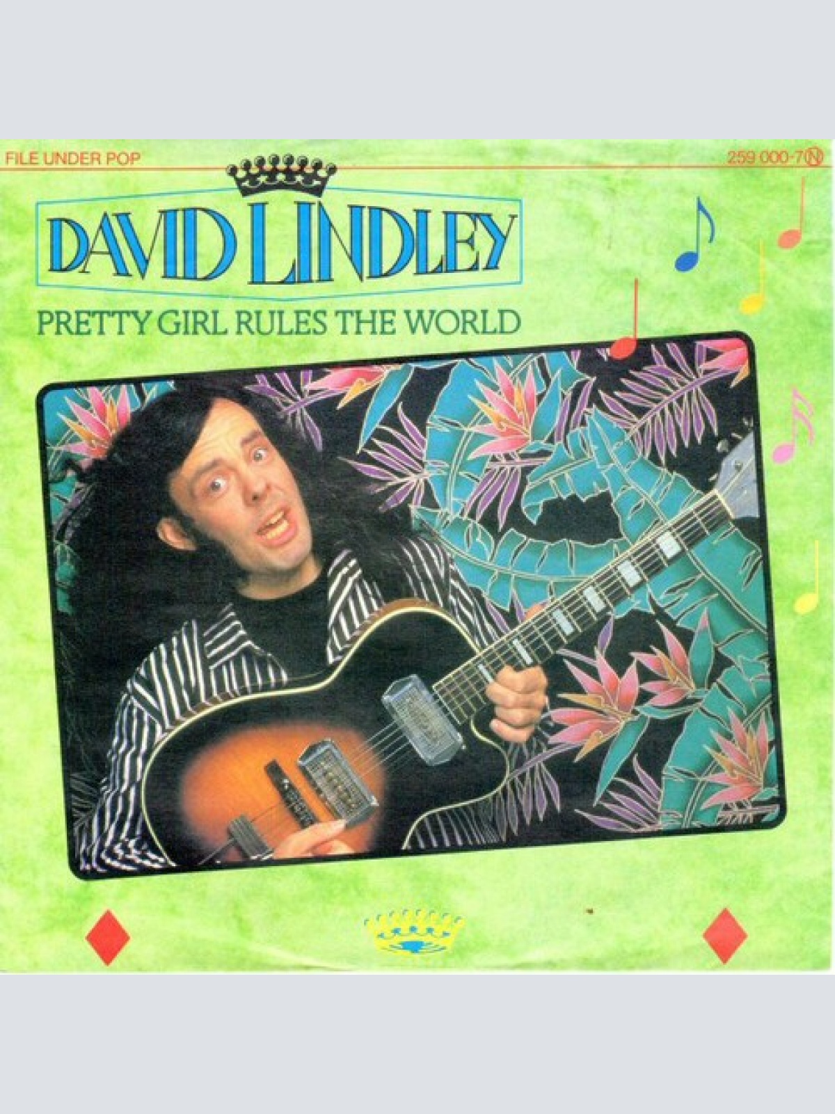 7" David Lindley - Pretty Girl Rules The World