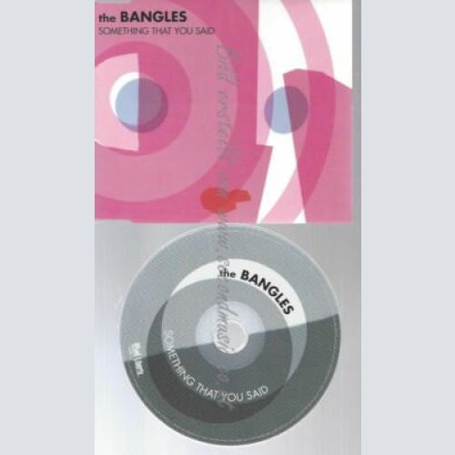 CD--THE BANGLES | --SOMETHING THAT YOU SAID