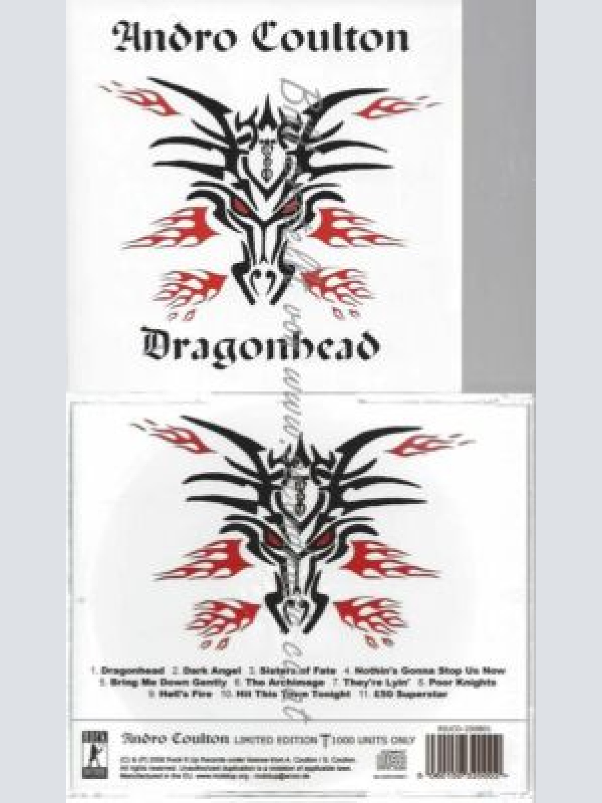 CD--ANDRO COULTON (WITCHFYNDE) | --DRAGONHEAD - LIMITED EDITION
