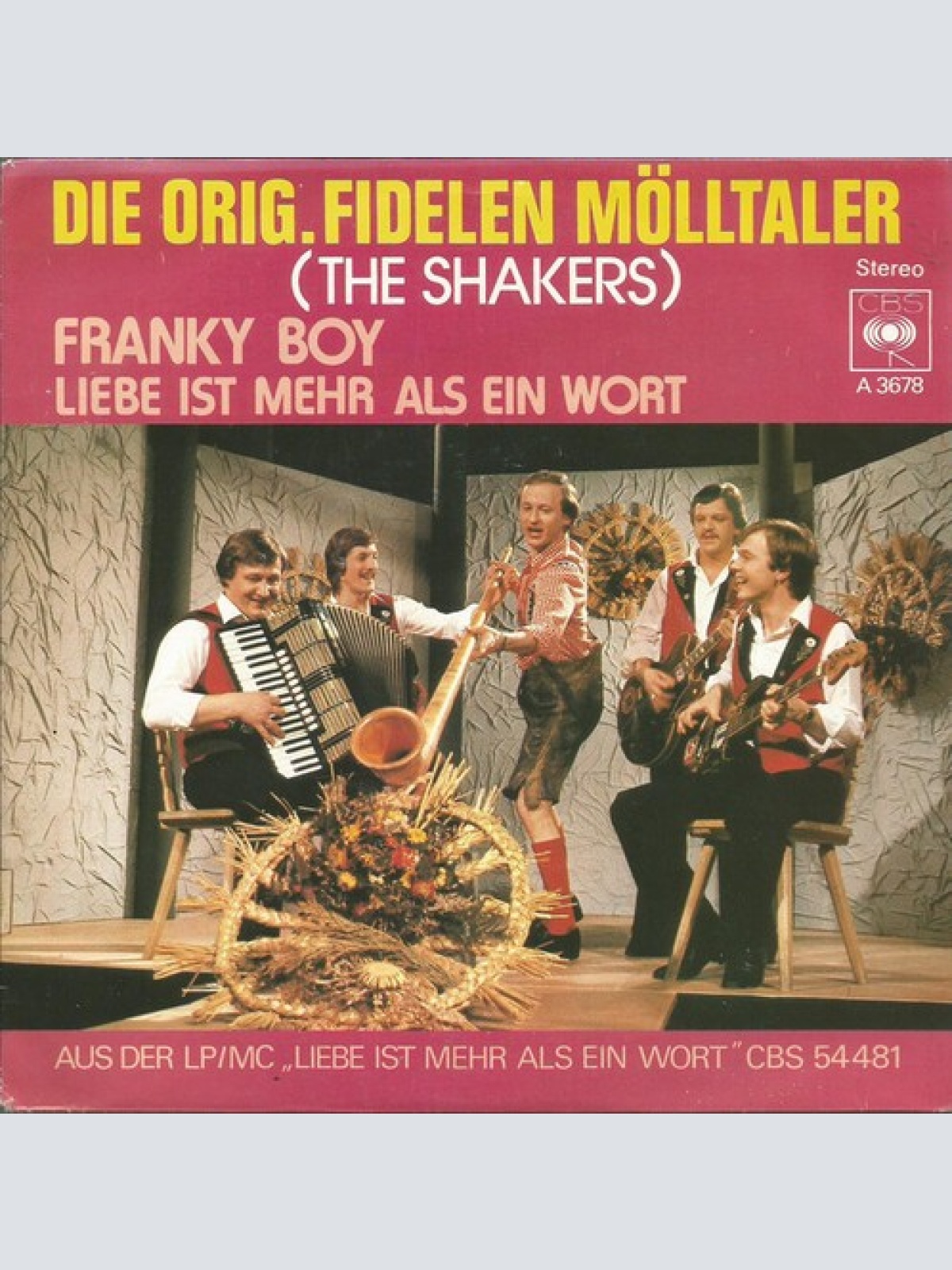 7", Single Die Orig. Fidelen Mölltaler* - Franky Boy