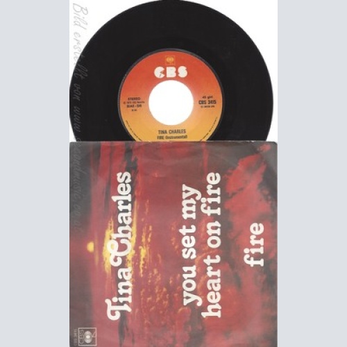 7" TINA CHARLES--YIU SET MY HEART ON FIRE