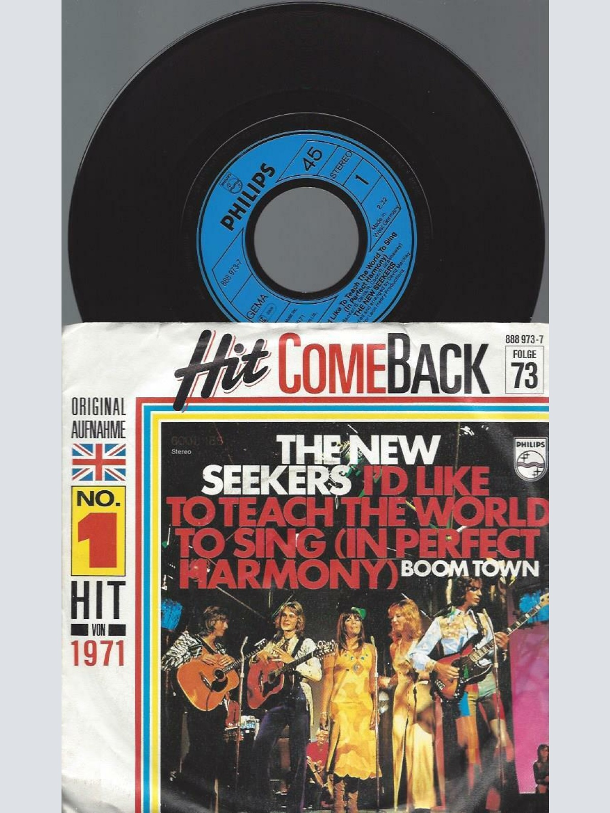 7"   The New Seekers  I'd Like To Teach The World To Sing