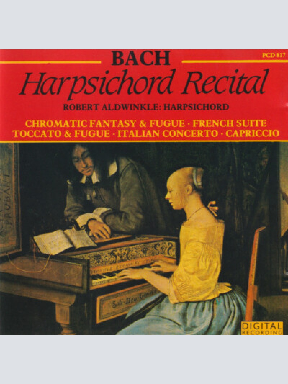 CD, Album Bach*, Robert Aldwinkle* - Harpsichord Recital (Chromatic Fantasy &...