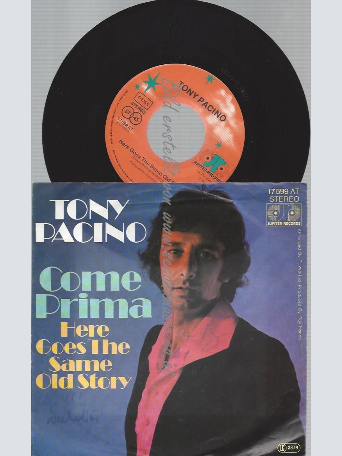 7"  Tony Pacino – Come Prima