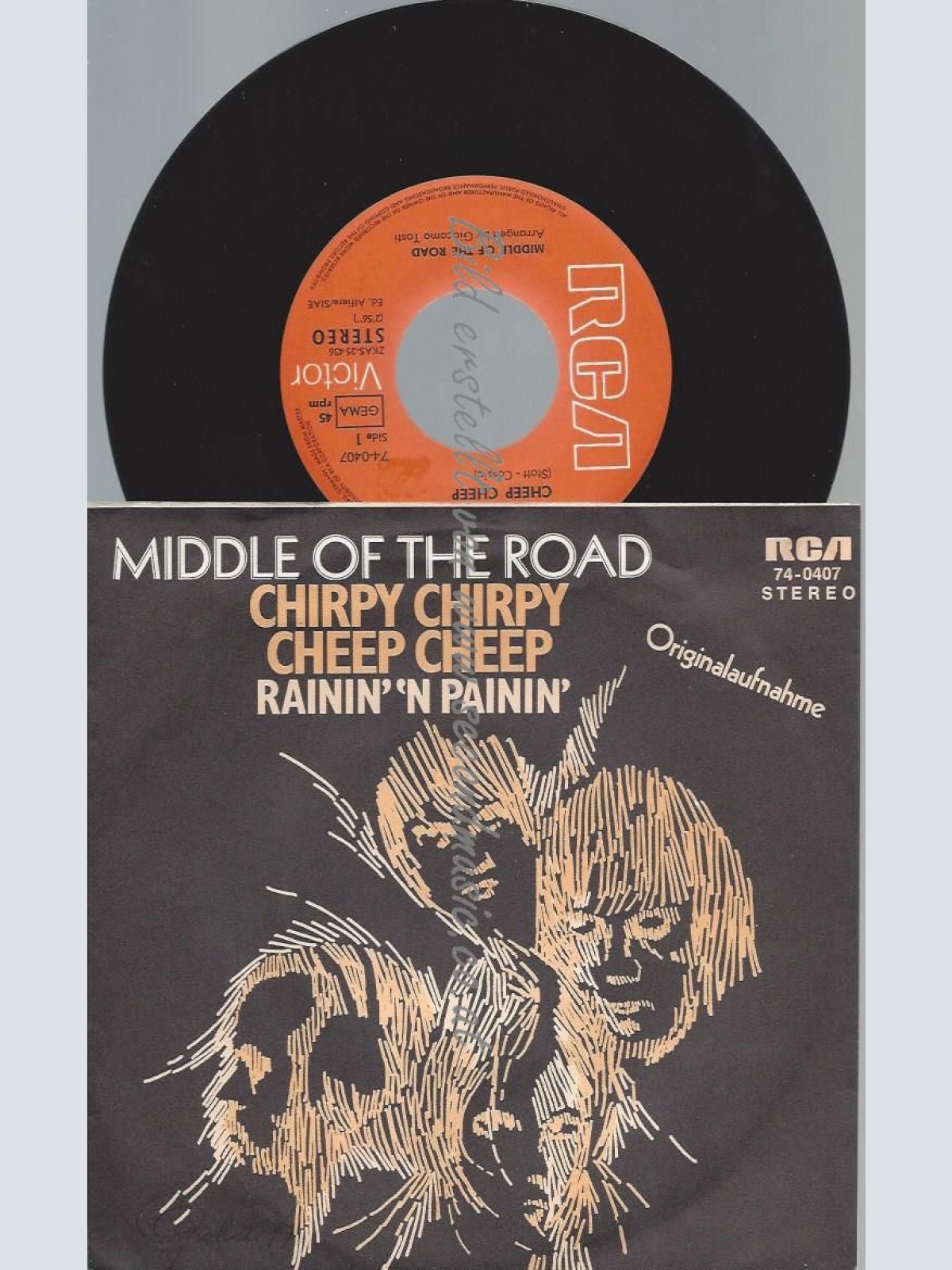 7"   Middle Of The Road  Chirpy Chirpy Cheep Cheep