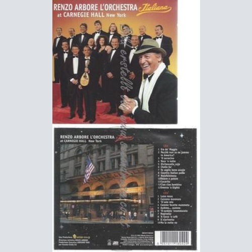 CD--RENZO ARBORE--LIVE AT CARNEGIE HALL NY | DOPPEL-CD