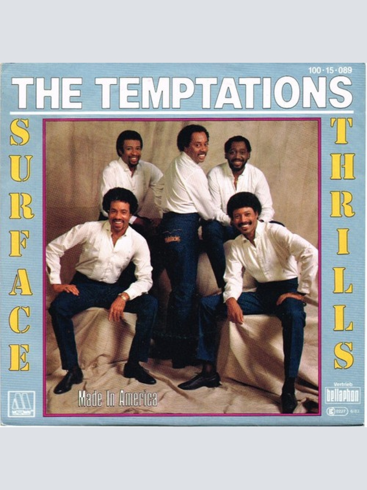 7", Single The Temptations - Surface Thrills