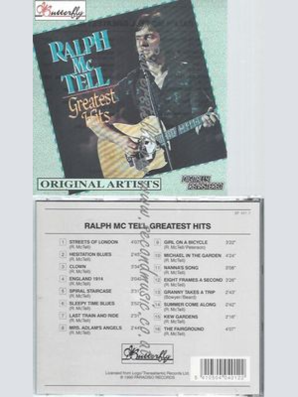 CD--RALPH MCTELL--GREATEST HITS,STREETS OF LOND