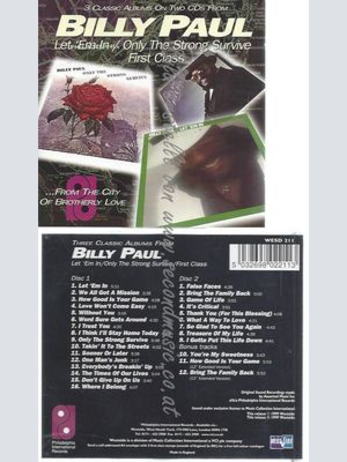 CD--ONLY THE STRONG SUR | DOPPEL-CD/ BILLY PAUL--LET 'EM IN