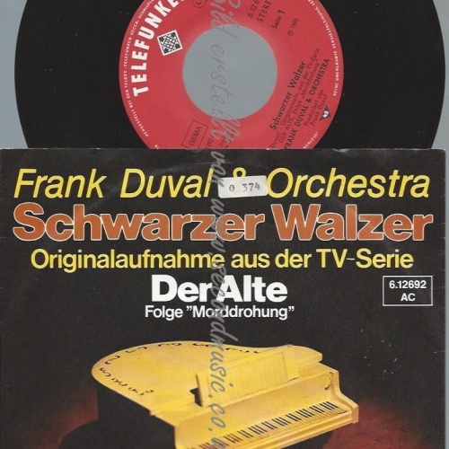 7"   Frank Duval & Orchestra – Schwarzer Walzer // DER ALTE