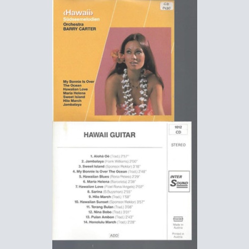 CD- Barry Carter Orchestra  Hawaii Südseemelodien