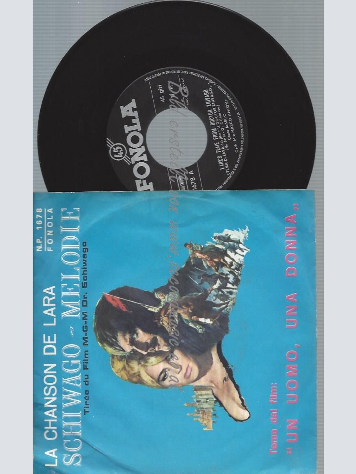 7"    LA CHANSON DE LARA SCHIWAGO MELODIE