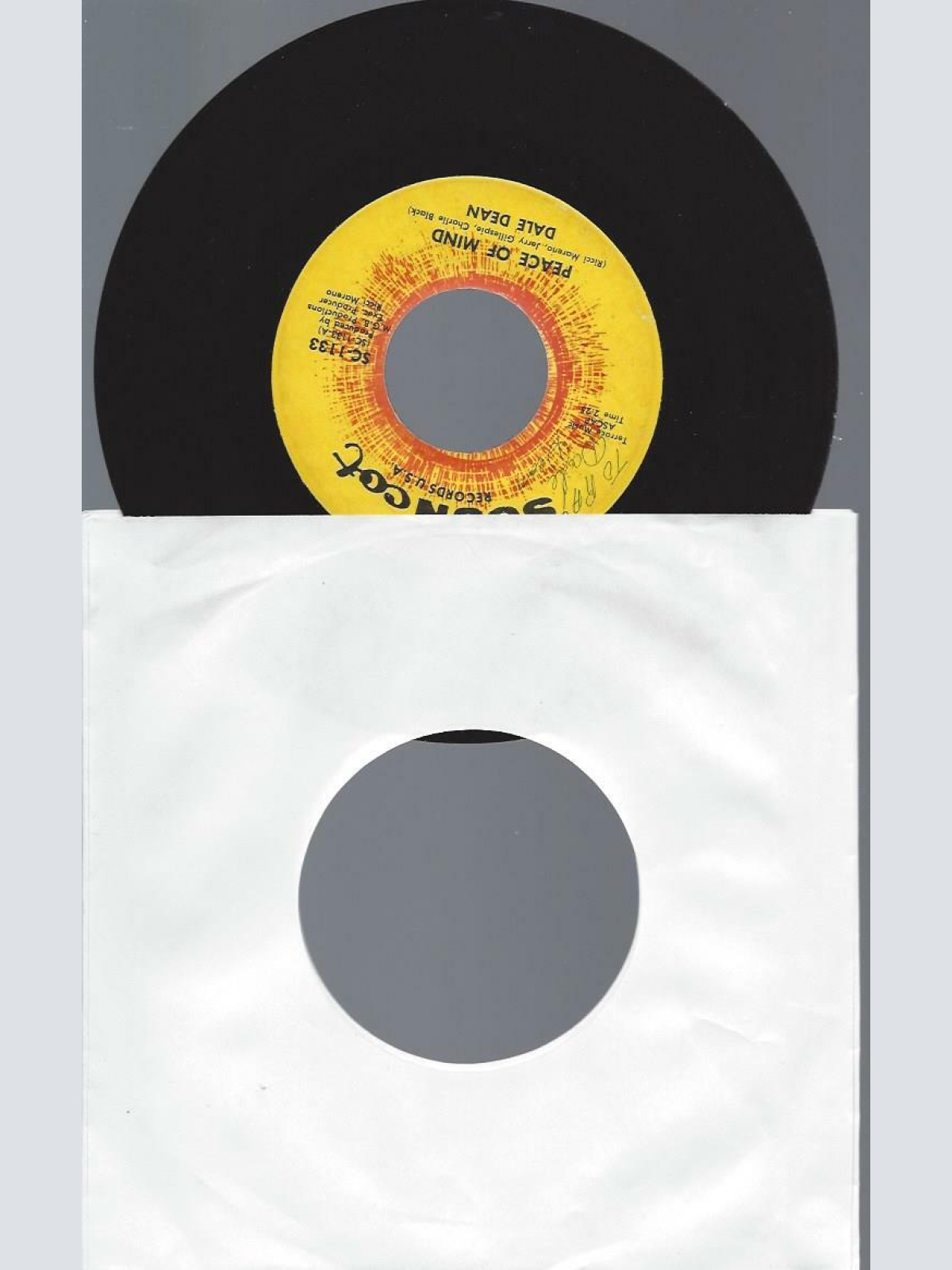 7"      Dale Dean  Peace Of Mind