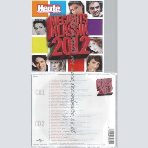 CD--DIVERSE KLASSIK--MEGAHITS KLASSIK  2012| DOPPEL-CD